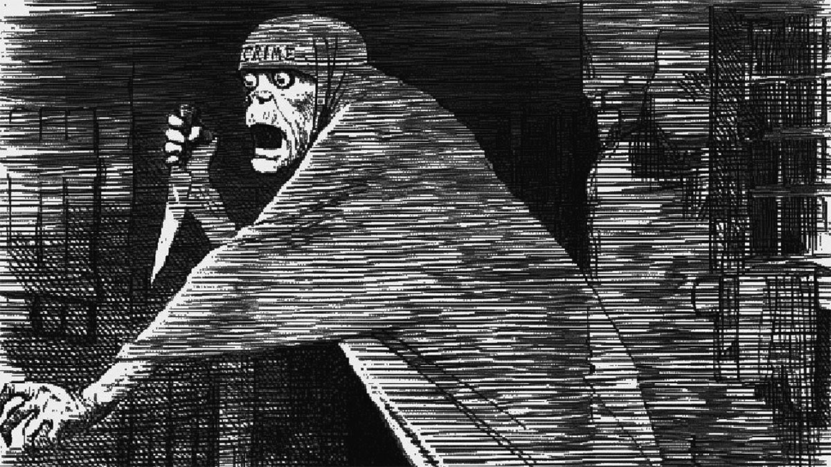 Jack the Ripper as a ghoul of crime.